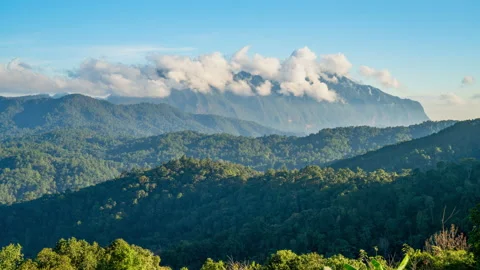 Time lapse majestic view of Doi Luang Chiang Dao in northern Thailand Stock Footage 227290898