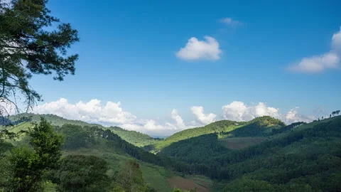 Time lapse majestic view of Doi Luang Chiang Dao in northern Thailand Stock Footage 227312681