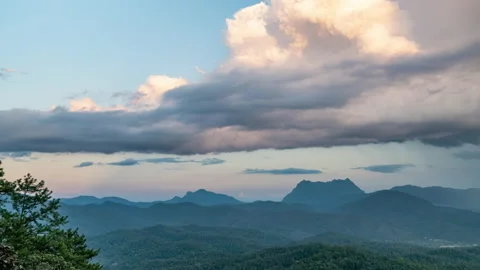Time lapse majestic view of Doi Luang Chiang Dao in northern Thailand Stock Footage 227322381