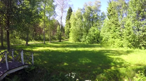 Time lapse of a man cutting grass, at a grass field Stock Footage 64858285