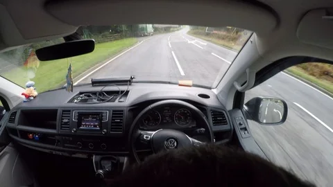 Time lapse of a man driving a van on the A20 from Westwell to Drovers Stock Footage 118502202
