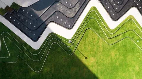 Time lapse of man-made pond and meadow Stock Footage 168397474