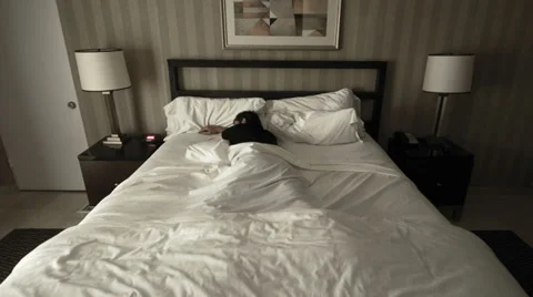 Time Lapse of Man Sleeping - 4K Stock Footage 32759340