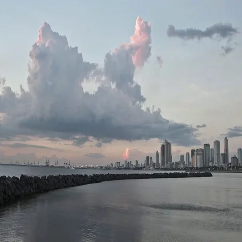 Time-lapse, Manila Bay, Roxas Boulevard, Philippines Stock Footage 69729926