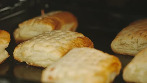 TIME-LAPSE: Many envelopes baking in oven Stock Footage 130259764