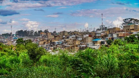 Time lapse Mathare Valley Video stock 89687787
