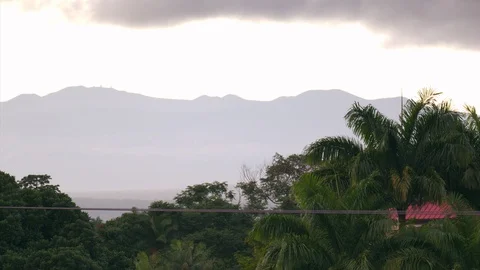Time lapse of Mauna Kea at sunset Stock Footage 99016649