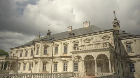 Time lapse. Medieval Pidhirtsi Castle Near Lviv, Ukraine Stock Footage 345486705