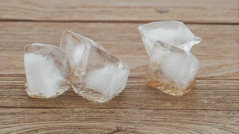 Time Lapse Of Melting Ice Cubes in a hot day. Stock Footage 106005276