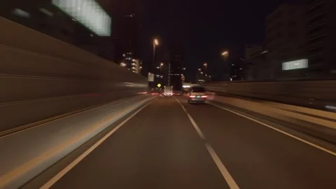 Time-lapse - Metropolitan Expressway Loop Route 1 C1 Outer Ring Stock Footage 333153073