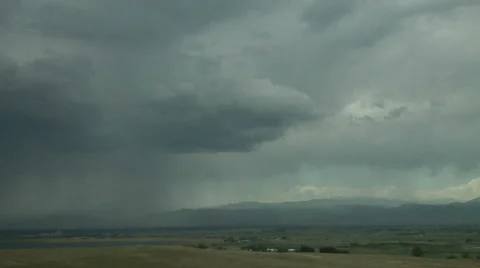 Time Lapse of  Microbursts in Storms near the Rockies Stock Footage 54729958