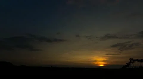 Time Lapse Mid April Sunrise Stock Footage 11065388