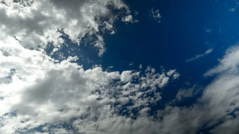 Time Lapse of Mid-level Clouds against Blue Sky Stock Footage 278343869