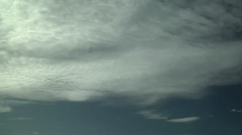 Time Lapse of Middle and High Clouds Moving in Winds Aloft Stock Footage 54733113