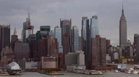 Time Lapse of Midtown Manhattan Stock Footage 35517726