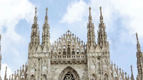 Time lapse of Milan cathedral Stock Footage 144011961