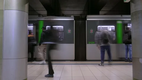 Time Lapse Milan Garibaldi Metropolitan Stock Footage 231732022