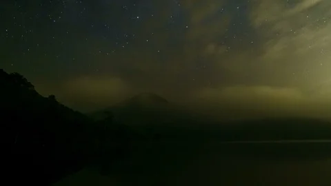 Time lapse of the Milky Way and the starry sky over the Alps. Video stock 88293331