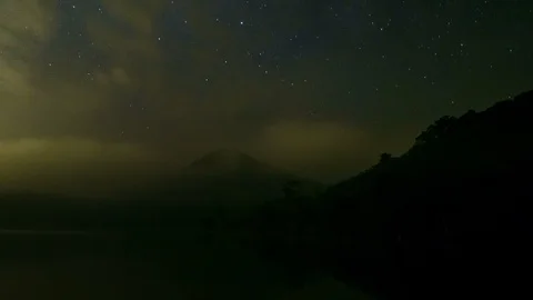 Time lapse of the Milky Way and the starry sky over the Alps. Stock Footage 88307133