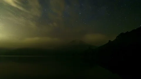 Time lapse of the Milky Way and the starry sky over the Alps. Stock Footage 88309837