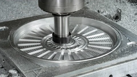 Time-lapse. Milling machining centers CNC for metal processing Video stock 167308343