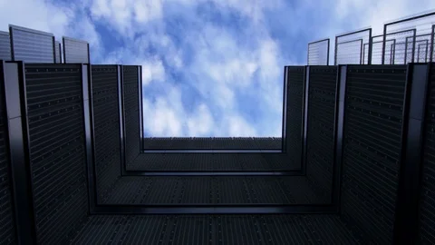 Time lapse - Minimal Building of the future - 4k Stock Footage 98757465