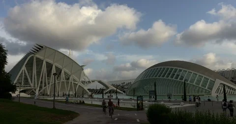 Time lapse Modern Architecture in Valencia 25 Stock Footage 80095448