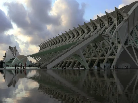 Time lapse Modern Architecture in Valencia 8 Stock Footage 80269644