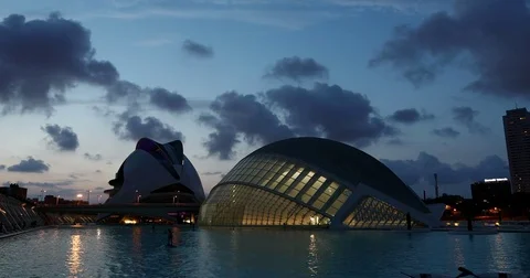 Time lapse Modern Architecture in Valencia 7 Video stock 80314584