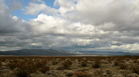 Time Lapse of the Mojave Desert Storm Clouds -4K Stock Footage 30397870