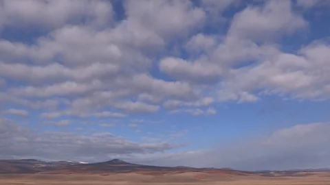Time Lapse Mongolian Nature Clouds Stock Footage 83807852