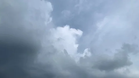 Time lapse of monsoon clouds indicating development of storm Stock Footage 117765226