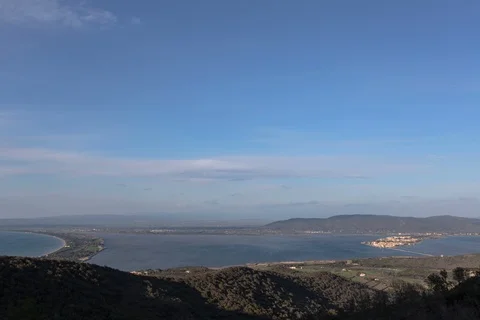 Time lapse on Monte Argentario Stockbeeldmateriaal 88240261