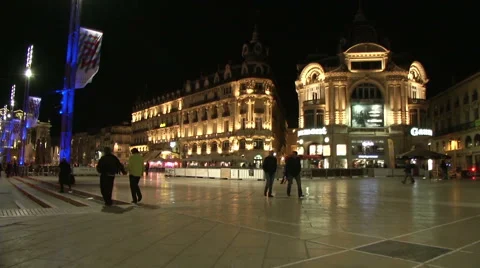 Time Lapse Montpellier Stock Footage 46040552