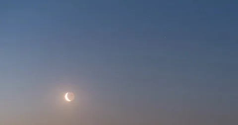 Time Lapse - Moon Rise Stock Footage 125410562