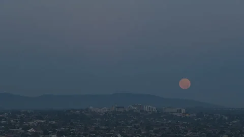 Time Lapse of the Moon Rising Stock Footage 242982782