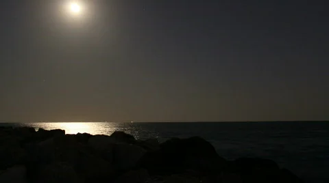 Time Lapse: Moonlight  Stock Footage 366240