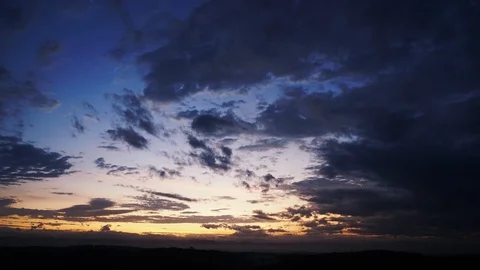 Time-Lapse of Morning Cloudy Sky Form Dark to Light Stock Footage 103298302