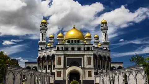 Time Lapse Mosque Brunei Vídeos de archivo 76789971