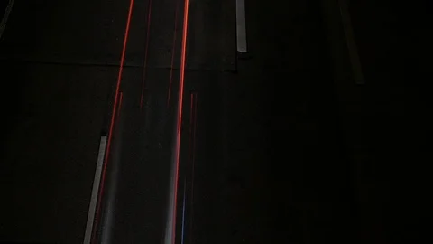 Time lapse of motion blurred head and tail lights Видео 106088194