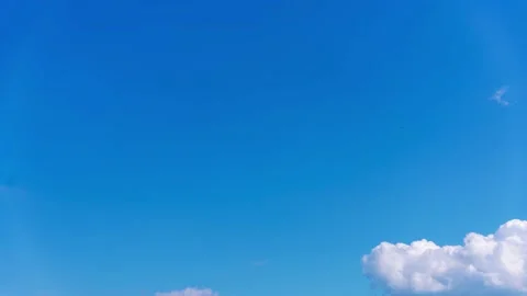 Time lapse, Motion of cloud in blue sky Stock Footage 139144903