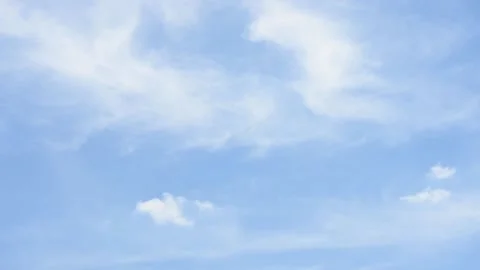 Time lapse motion the clouds are moving fast on the sky in the daytime bright Stock Footage 131215661