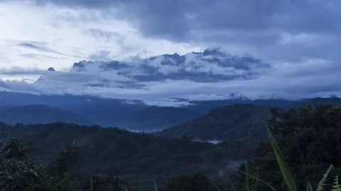 Time-lapse motion moving cloud in the early morning Video stock 92120792