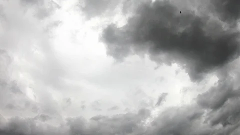 Time lapse motion of The reflection of the Sun and the clouds move fast on sky Stock Footage 130123291