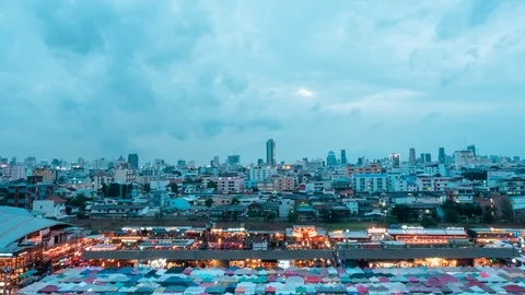 Time lapse motion of sky and cloudy movement Stock Footage 106671287