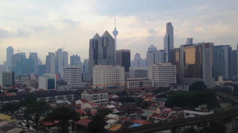 Time lapse in motion view of city Stock Footage 39230351