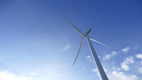 Time-lapse motion of Wind Turbine Stock Footage 76186240