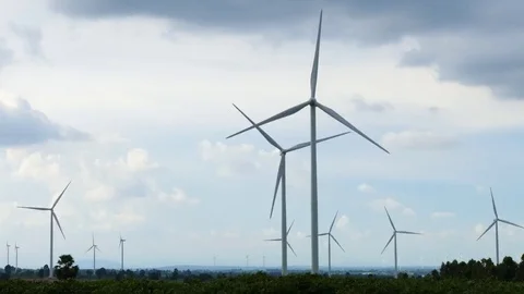 Time lapse motion of Wind Turbine Stock Footage 81265848