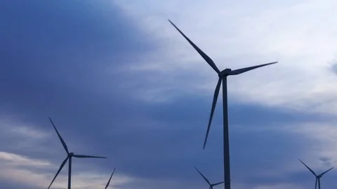 Time lapse motion of Wind Turbine Stock Footage 81265862