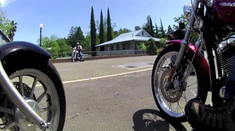 TIME LAPSE MOTORCYCLE GROUP POINT OF VIEW POV RIDING  COUNTRY ROAD HD 1080 Stock Footage 22957628